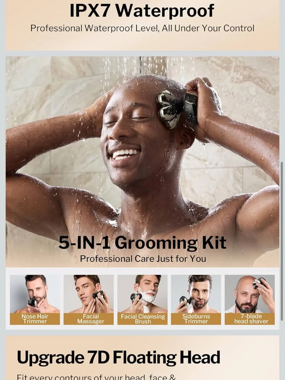 Brand new 5 in 1 Electric Head Shaver
